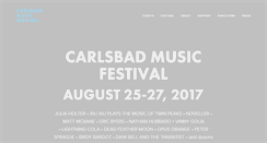 Desktop Screenshot of carlsbadmusicfestival.org