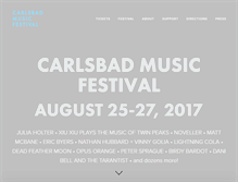 Tablet Screenshot of carlsbadmusicfestival.org